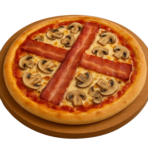 Bacon Cross Pizza