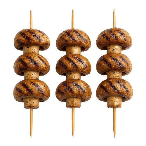 Grilled mushrooms souvlaki (3 pcs)